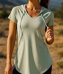voordelige -Dames Hardlopen Top Hardloopshirt Korte mouw T-shirt Ademend Sneldrogend Lichtgewicht Elastisch Tennis Golf Hardlopen Sportkleding Sportkleding Effen Zwart Wit Roze