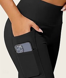economico -Per donna Leggings Shorts arricciati Streetwear Casual Lunghezza alla caviglia Vita Alta Semplice Elastico in vita Traspirabilità Elasticizzato Vacanza Sportivo Abbigliamento quotidiano Vinaccia Nero