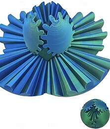 abordables -Bola antiestrés giratoria Steampunk Gearsphere, dispositivo mecánico impreso en 3D para aliviar el estrés para adultos y adolescentes, juguete de escritorio con efecto decorativo para la ansiedad y el