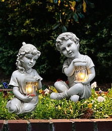 abordables -1 lampe solaire d'extérieur étanche en forme de fourmi, coccinelle, pour jardin, cour, pelouse, chemin, parc, statue en résine, éclairage décoratif de paysage