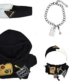 abordables -Ropa para muñeca de 17 cm (sin muñeca) Conjunto de ropa para muñeca de 17 cm con accesorios Conjunto de disfraces elegante para la boo-boo