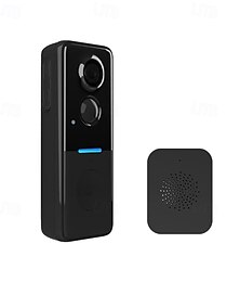voordelige -1080p slimme draadloze videodeurbelcamera met beltoon, nachtzicht, realtime waarschuwingen, AI-lichaamsdetectie, wifi-tweerichtingsgesprekken, cloudopslag