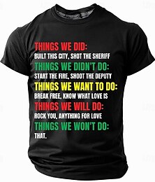 cheap -Men's Funny Slang T Shirt Short Sleeve T shirt 3D Print Crew Neck Round Neck Shirt Fashion Daily Basic Street Casual Daily Black Blue Green Summer Spring All Seasons Clothing Apparel S M L XL XXL XXXL