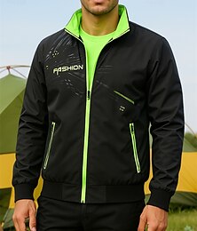 abordables -Hombre Chaqueta para senderismo Chaqueta deportiva Impermeable Al aire libre Impermeable Secado rápido Ligero Transpirable Trajes de senderismo Ropa de senderismo Primavera Otoño Chaqueta Tenis Golf