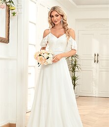 preiswerte -A-Linie Quinceanera-Kleider Elegant Kleid Formell Hochzeit Bodenlang Ärmellos Herzförmiger Ausschnitt Chiffon Rückenfrei mit Falten 2025