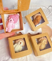 abordables -Mini ours en peluche fait main dans une boîte cadeau, jouet animal en peluche de poche pour enfants et adultes, mignon petit ours pour anniversaire, Saint-Valentin, cadeaux d'anniversaire