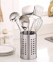 abordables -Soporte para palillos colgantes de acero inoxidable agrandado, cesta elevada para escurrir cubiertos, estante de almacenamiento de cocina multifuncional para utensilios y vajilla