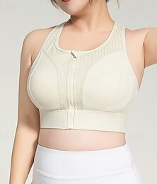 お買い得  -女性用 ヨガブラ 戦車 ピラティスブラ 下着 衝撃 高いサポート 高通気性 ワイヤレス パッド入り 単色/無地 スポーツ アクティブウェア ブラック グリーン ジム ピラティス ランニング