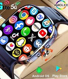 economico -Orologio intelligente Android Imosi da uomo con GPS, 3 GB di RAM/32 GB di ROM, doppia fotocamera HD, NFC, scheda SIM 2G 4G, Wi-Fi, accesso Internet veloce e wireless.