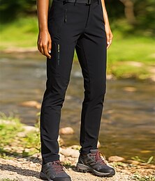 voordelige -Dames Wandelbroek wandelbroek Buiten Normale pasvorm waterdicht Sneldrogend Lichtgewicht Ademend Broeken / Regenbroek / Overbroek Zak Zwart Paars Kamperen&Wandelen Golf Hardlopen S M L XL