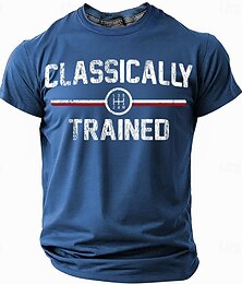 preiswerte -Herren Klassisch Ausgebildetes Manuelles Schaltgetriebe Fahr Grafik Kurzarm T-Shirt