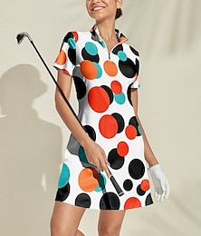 abordables -Femmes Robe de golf Blanche Sans manches Vêtements de golf pour femmes, tenues, vêtements