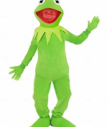 preiswerte -Kermit der Frosch Halloween Kigurumi-Pyjamas Onesies Märchen Tier Cosplay Kinder Jungen Mädchen Halloween Karneval Welttag des Buches Leistung Pädagogisches Ankleiden Verkleidung für