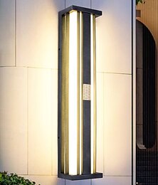 economico -Applique da parete a LED per esterni, 45/60 cm, testa singola, moderna, impermeabile IP65, in metallo acrilico, 20 W, per balcone, corridoio, giardino, villa, 110-240 V.