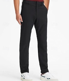 economico -Per uomo Pantaloni Eleganti Pantaloni Chinos Bottoni Tasca Semplice Comodità Formale Feste Lavoro Moda Stile Classico Nero Vino Micro-elastico