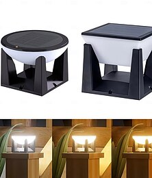 economico -Luci solari da palo resistenti e impermeabili, luci da terra, 3 modalità di illuminazione, luci a pilastro a LED retrò, accensione/spegnimento automatico, illuminazione da giardino, vialetto, cortile,