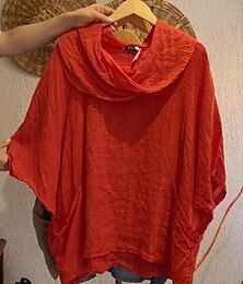 abordables -Mujer Blusa Color sólido Elegante Casual Media Manga Camiseta con cuello redondo Tops regulares Diario Festivos Negro Blanco Rosa Rojo Azul Piscina Verano Otoño