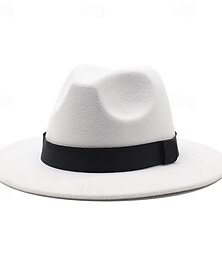 preiswerte -Hüte Seide wie Satin Fedora-Hut Formell Hochzeit Lässig Vintage Britisch Mit Schleife Kopfschmuck Kopfbedeckung