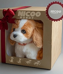 abordables -Perro robot, mi cachorro robot realista, juguete interactivo que camina, ladra y mueve la cola, perro de peluche para niños. &Juguete robótico realista para perros para adultos que actúa como un