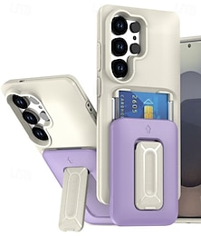 Недорогие -телефон Кейс для Назначение SSamsung Galaxy S25 S25 Ультра S24 Ultra Plus S23 Ultra Кейс на заднюю панель со стендом Защита от удара ПК