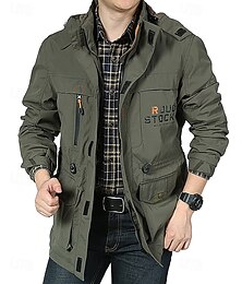 abordables -Hombre Chaqueta para exteriores Chaqueta para senderismo Al aire libre Resistente al Viento Secado rápido Ligero Trajes de senderismo Ropa de senderismo Invierno Otoño Chaqueta Corriendo Camping