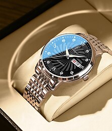 abordables -827 Nuevo reloj de moda para hombre, resistente al agua y con luz nocturna, ideal para estudiantes, reloj de moda de tendencia lujosa para hombre.