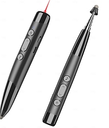economico -Penna multifunzione per voltare pagina, presentatore wireless, clicker, telecomando per insegnanti, rosso &Puntatore telescopico, voltapagina, conferenza, discorso, insegnamento e formazione,