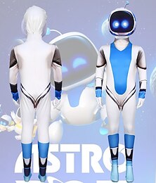 preiswerte -Futuristischer Roboter Astro Bot Kostüm Bodysuits MINT-Tag Cosplay Film Cosplay for Herren Jungen Erwachsene Kinder Halloween Karneval Welttag des Buches Leistung Pädagogisches Ankleiden Verkleidung