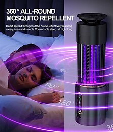 abordables -Lámpara antimosquitos, trampa para moscas, linterna de camping, temporizador USB, matamosquitos eléctrico, repelente de insectos para exteriores
