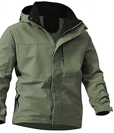 voordelige -Voor heren Windjack Wandeljack Regenjas Buiten waterdicht Winddicht Wandeloutfits Wandelkleding Lente Herfst Kleding Bovenlichaam Kamperen / wandelen / grotten verkennen Hardlopen Zwart Wit Groen