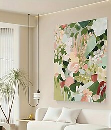 cheap -One Piece Frameless Abstract Floral Canvas Wall Art Modern Botanical Painting Poster Suitable For Living Room And Bedroom Decoration Mixed Colors No Power Required