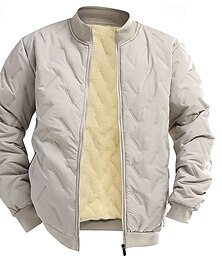 preiswerte -Herren Fleecejacke Daunenjacke Winterjacken Außen Warm Wanderoutfits Wanderbekleidung Winter Herbst Oberteil Camping / Wandern / Höhlenforschung Laufen Dunkelgrau Schwarz Khaki