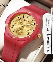 abordables -SANDA Mujer Hombre niños Relojes de cuarzo minimalista Lujo Moda Negocios Luminoso Calendario x IMPERMEABLE Silicona Reloj