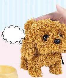 abordables -Perro robot realista, cachorro interactivo que camina, ladra y mueve la cola, peluche para niños. &Juguete robótico realista para perros para adultos que actúa como un cachorro real.