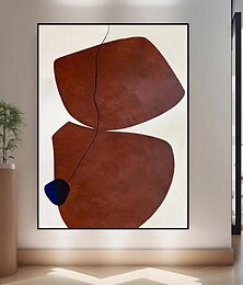 お買い得  -手作りの油絵キャンバス壁アート装飾侘び寂びスタイルのシンプルな抽象画、家の装飾用ストレッチフレーム吊り下げ絵画/ロールフレームレス未ストレッチ絵画