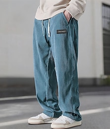 お買い得  -男性用 ジョガーパンツ スウェットパンツ ランニングパンツ 弾性ウエストバンド ドローストリング パンツ スポーツ カジュアル 秋 コットン 速乾性 ライトウェイト 高通気性 テニス ジョギング ランニング レギュラー スポーツウェア アクティブウェア ソリッド ブラック ブルー カーキ色