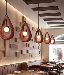 abordables -Grands luminaires suspendus modernes, luminaires suspendus de style japonais wabi-sabi, lustre en forme de goutte de pluie pour salle à manger, îlot de cuisine, couloir, restaurant, g9 50 cm