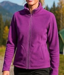 economico -Per donna Giacca da esterno Giacca da escursionismo Giacca in Pile Pile Inverno All'aperto Calore Termico Top Rosa Viola Rosso rosa Grigio