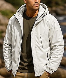 halpa -Miesten Softshell-takki Vaellustakki Talvitakki Talvi ulko- Pidä lämpimänä Vedenkestävä Tuulenkestävä Kevyt Topit Musta Purppura Khaki