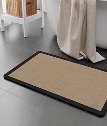 お買い得  -バスマット 柔らかい珪藻土 吸水性 速乾性 浴室用ラグ 滑り止め トイレ用フロアマット シャワールーム 玄関 家庭用 洗面所 ドア用 カーペット
