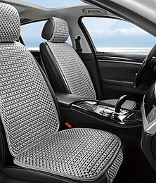 お買い得  -シンプルで多用途なデザインとクールな素材を使用したフロントシングルシート用の必須サマーシートクッション1セット。快適で通気性があり、取り付けが簡単です。