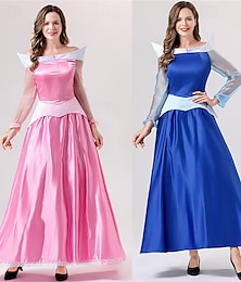 levne -Spící kráska Pohádka Princeznovské Popelka Šaty Cosplay kostým Plesové šaty Postavy z pohádek cosplay Filmové kostýmy for Dámské Dospělé předvečer Všech svatých Karneval Světový den knihy Výkon