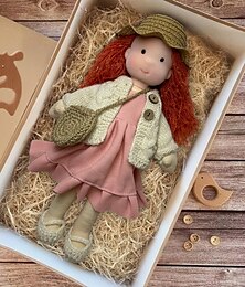 abordables -Muñeca Waldorf hecha a mano para niña con conjuntos de ropa - Muñeca de peluche suave de 11.8 pulgadas para niños pequeños, regalo de Navidad ideal para niños