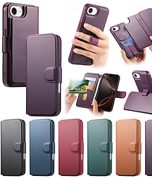 رخيصةأون -هاتف غطاء من أجل Apple AirTag ايفون 16 برو ماكس بلس iPhone 15 14 Pro Max Plus آيفون 13 برو ماكس حالة الامتزاز المغناطيسي حافظة بطاقة المحفظة غطاء الوجه مع حامل انفصال دعم الشحن اللاسلكي