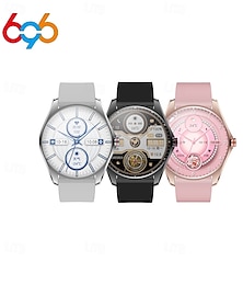 billige -V36 Smartklokke 1.5 tommers Smart armbånd Smartwatch blåtann Skritteller Samtalepåminnelse Aktivitetsmonitor Kompatibel med Android iOS Dame Lang ventetid Vanntett Mediakontroll IP65 22mm Urkasse