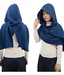 お買い得  -レトリ／ヴィンテージ 中世 ルネッサンス スカーフ フード付き ショール バイキング Ranger 男性用 女性用 男女兼用 バイキング ハロウィーン カーニバル 性能 パーティー LARP 大人 ショール オールシーズン