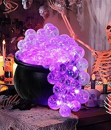 abordables -Décorations d'Halloween d'intérieur - Ensemble de chaudrons bouillonnants à faire soi-même - Bol en plastique noir Décoration de fête Hocus Pocus - Décoration vintage effrayante pour la maison, la