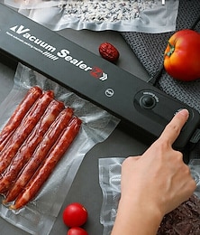 economico -Macchina per sottovuoto Food Saver con 100 sacchetti sigillanti, piccola sigillatrice automatica per alimenti sottovuoto per uso domestico, macchina per il confezionamento sottovuoto di alimenti