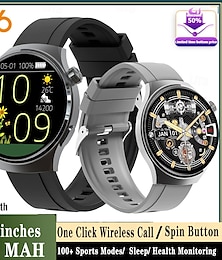 abordables -Nuevo reloj inteligente para hombre y mujer, con Bluetooth, llamadas, esfera dinámica 3D, pulsera deportiva de fitness, IA, voz, sueño, salud, reloj inteligente para mujer.