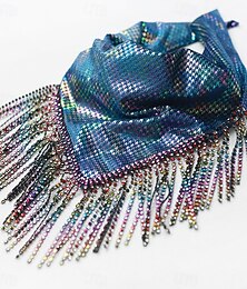 Недорогие -День всех святых Маскарад шарф Косплей Бахрома Взрослые Жен. Хэллоуин Карнавал Маскарад Для вечеринок фестиваль Легкие костюмы на Хэллоуин Одеваемся